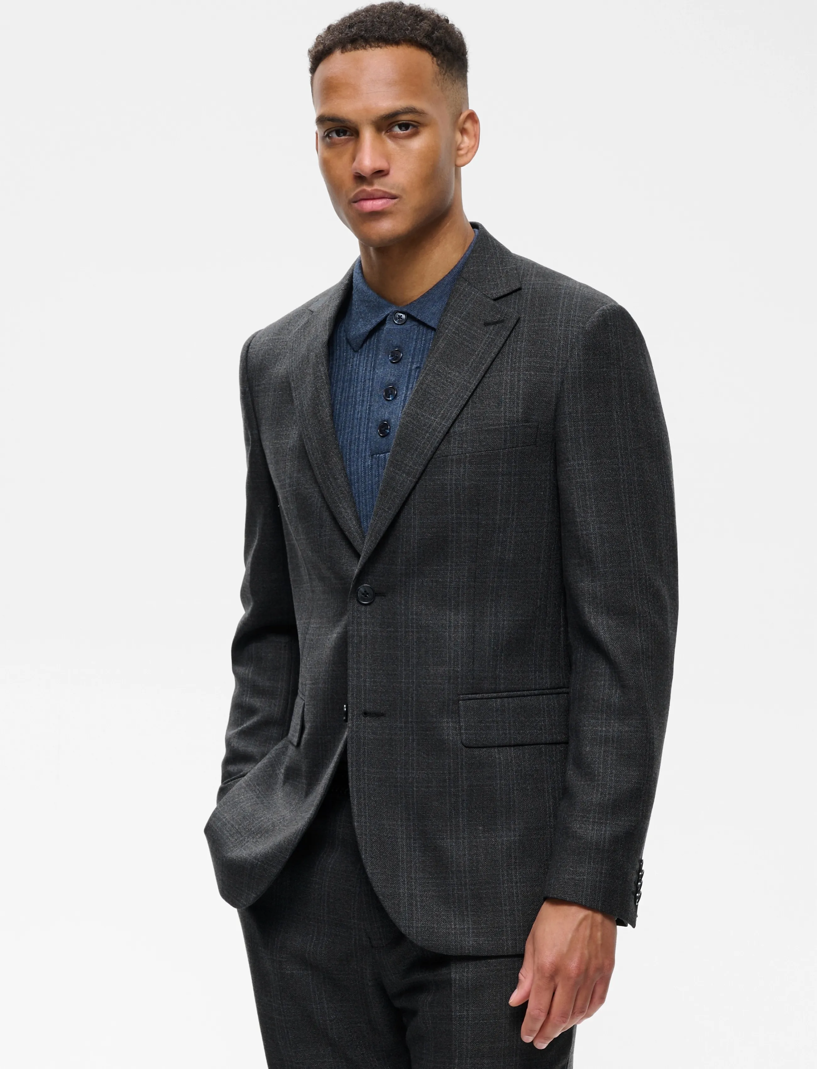 Matinique MAcharles - Einreiher - DARK GREY MELANGE / grey