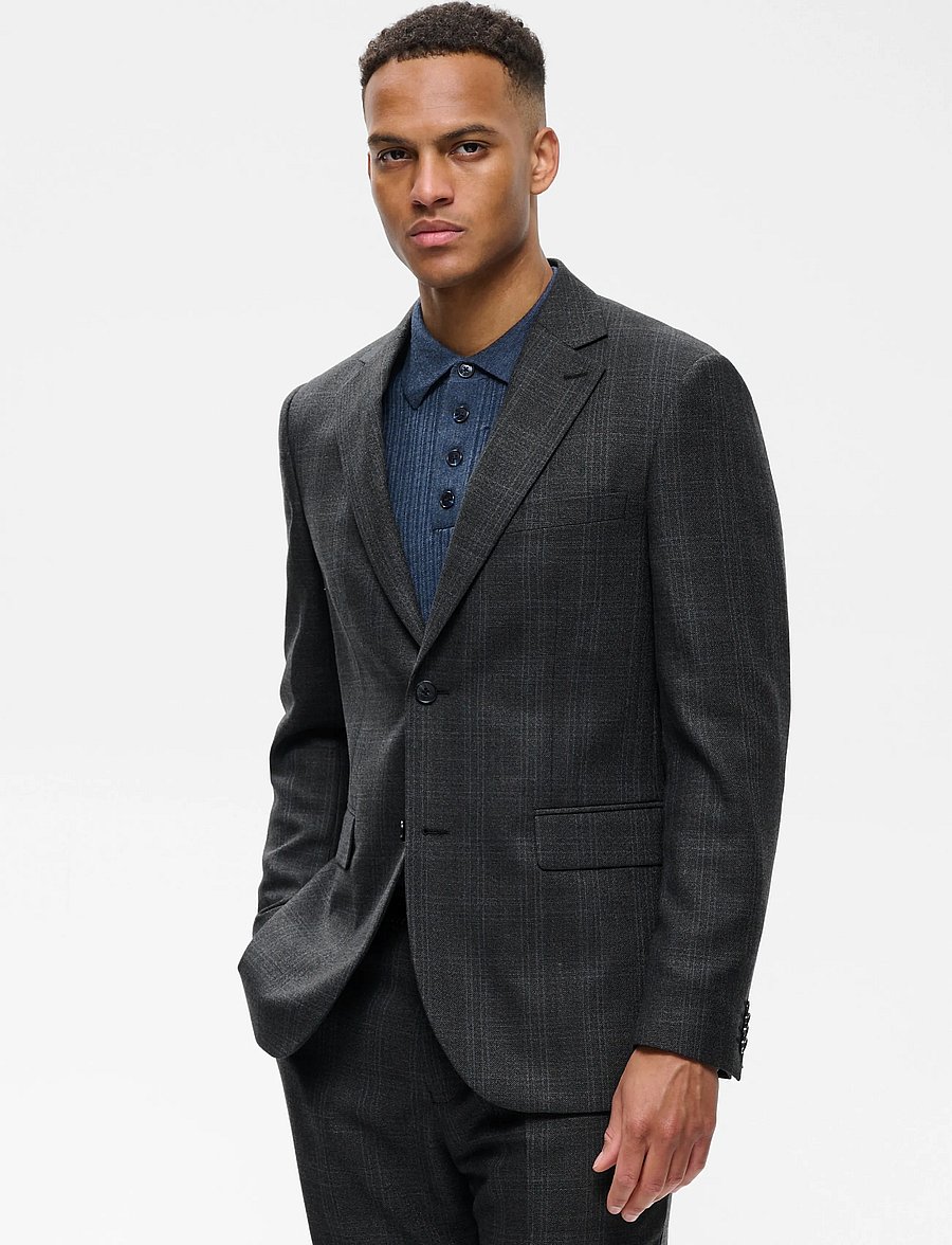 Matinique - MAcharles - einreiher - dark grey melange - 0