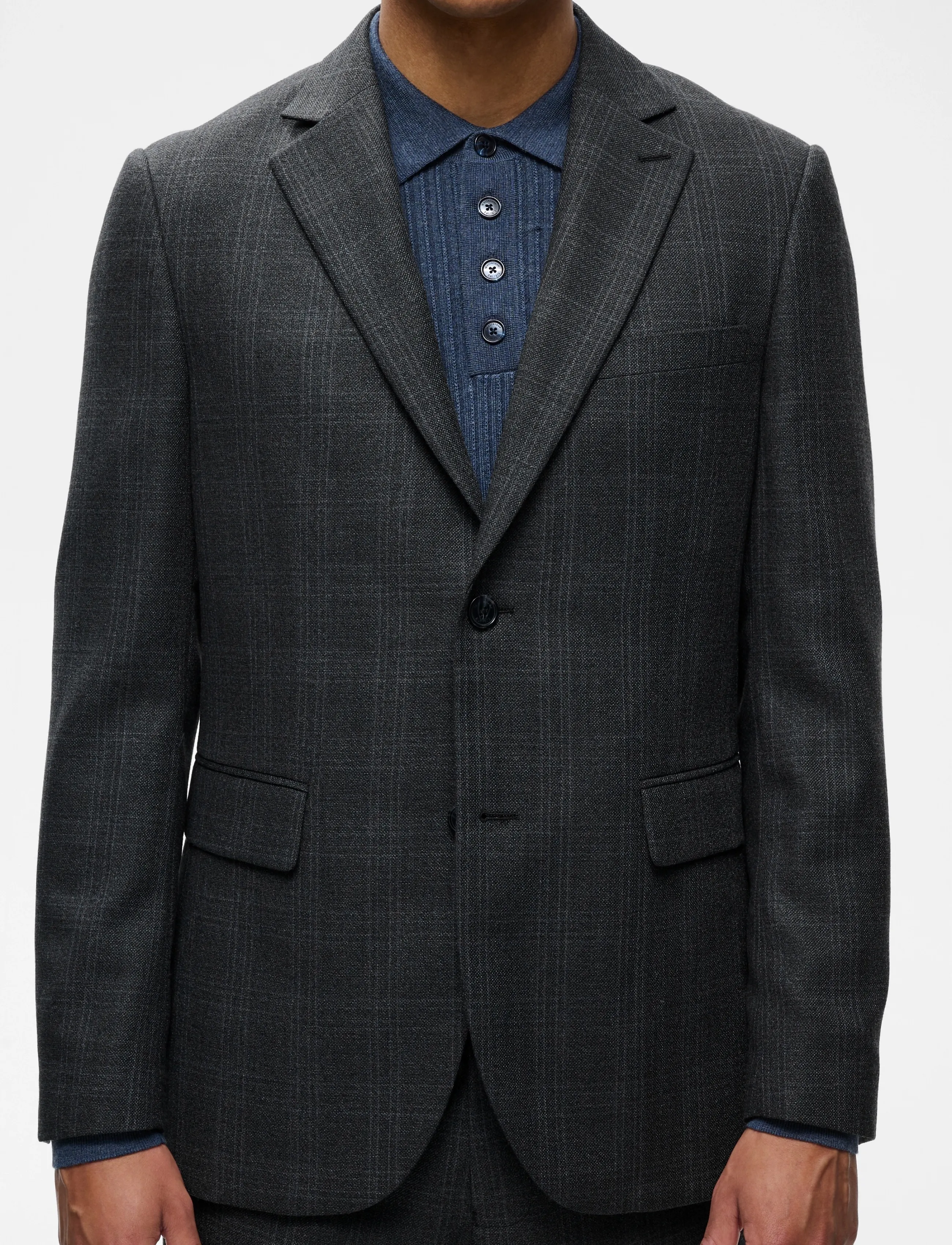 Matinique - MAcharles - einreiher - dark grey melange - 4
