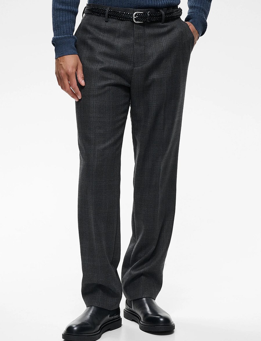 Matinique - MAwesley Pant - Ülikonnapüksid - dark grey melange - 0