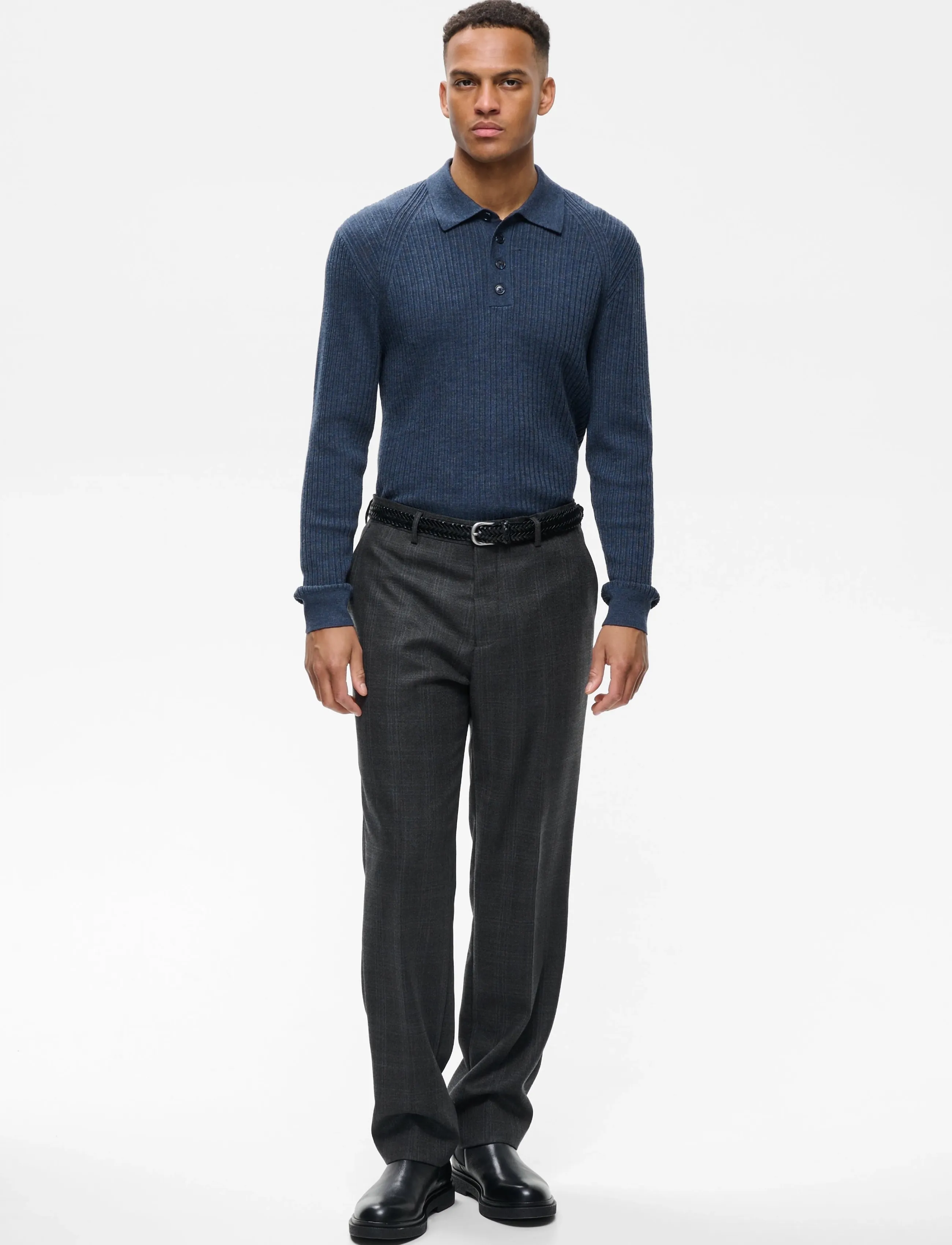 Matinique MAwesley Pant - Suit trousers - DARK GREY MELANGE / grey