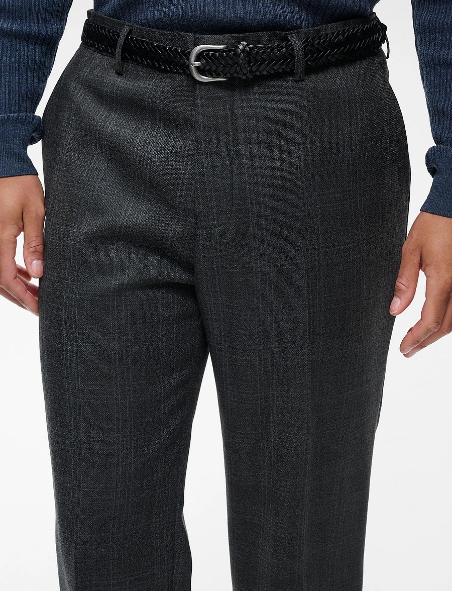 Matinique - MAwesley Pant - Ülikonnapüksid - dark grey melange - 5