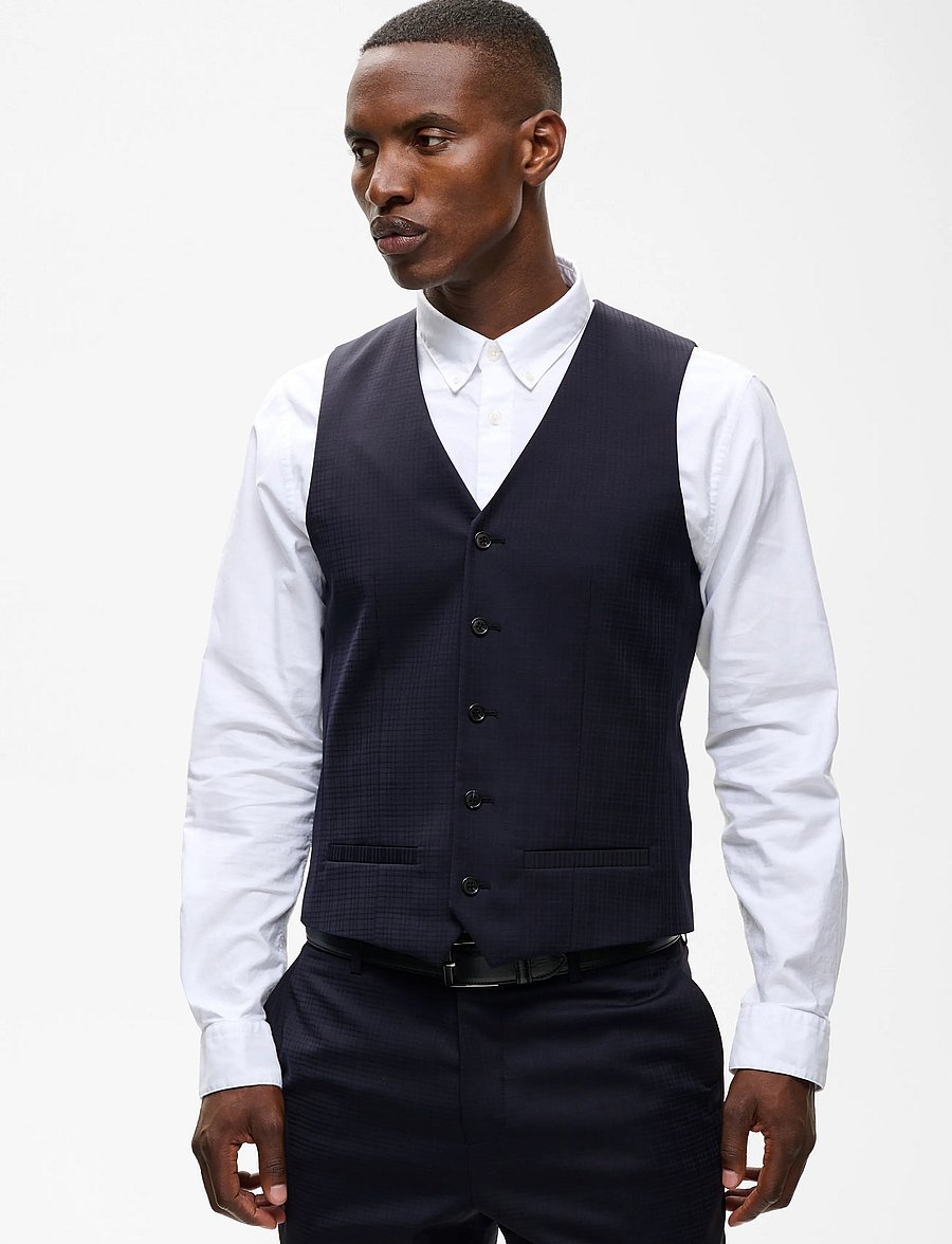 Matinique - MAbreck - vest - dark navy - 0