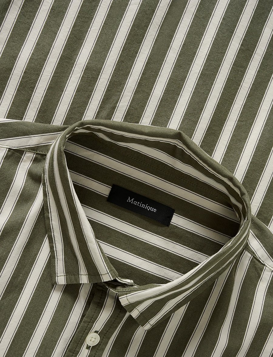 Matinique - MAChristaldo - gestreifte hemden - olive night - 5