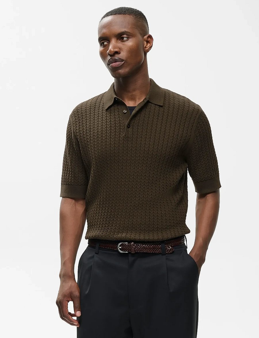 Matinique - MApolo BB - short-sleeved polos - turkish coffee - 0