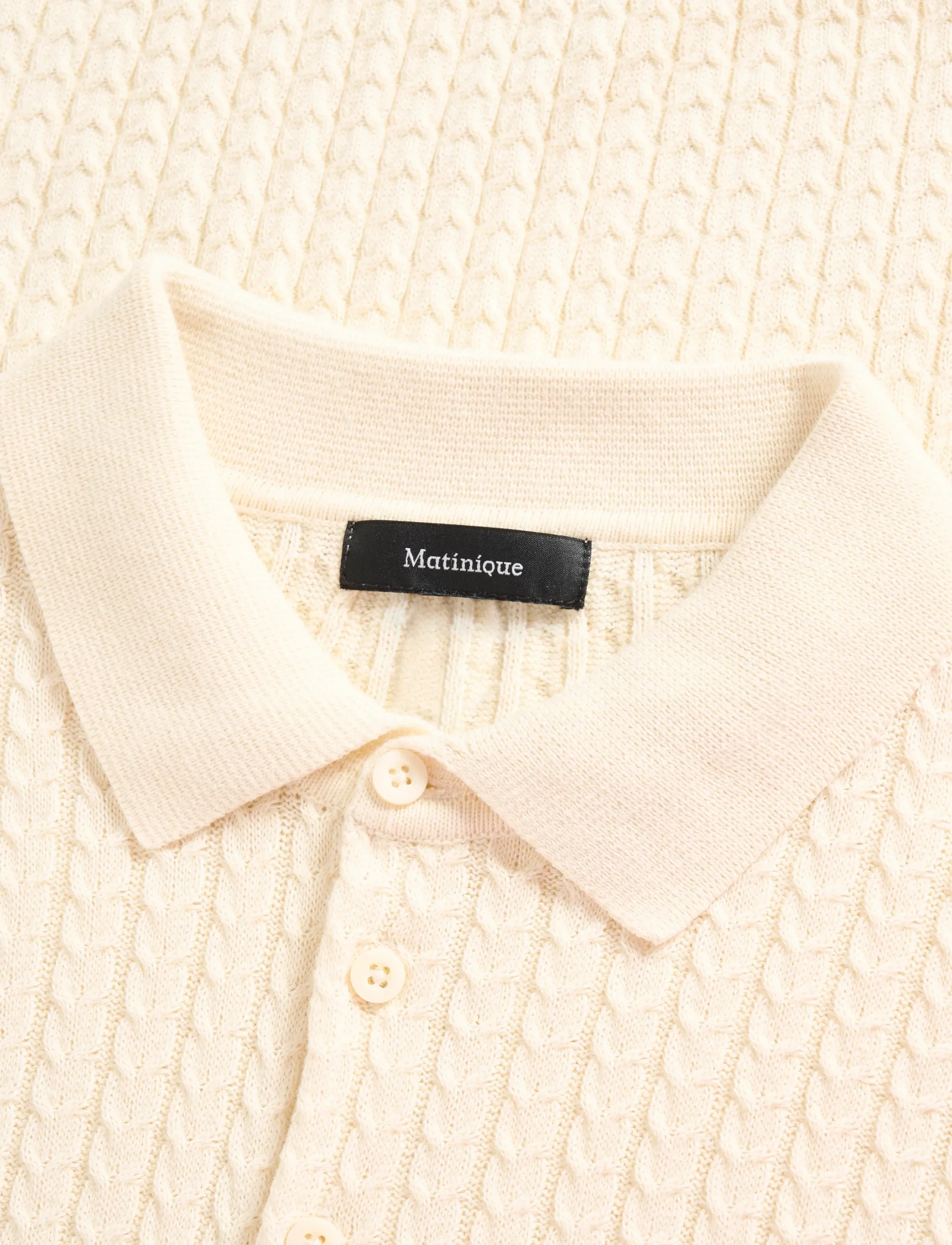 Matinique - MApolo BB - kortärmade pikéer - vanilla ice - 4