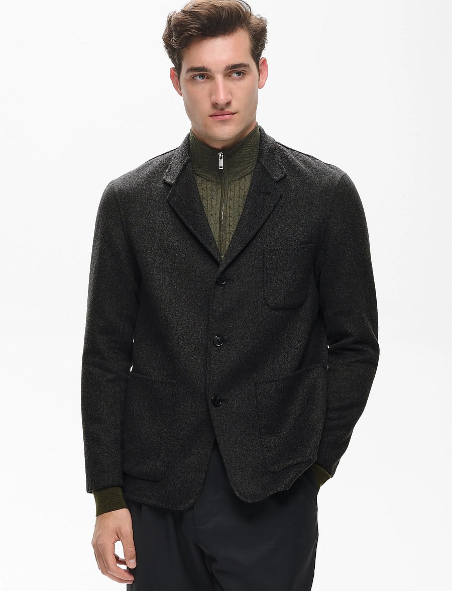 Matinique - MAcolt Casual 3 - einreiher - dark grey melange - 0