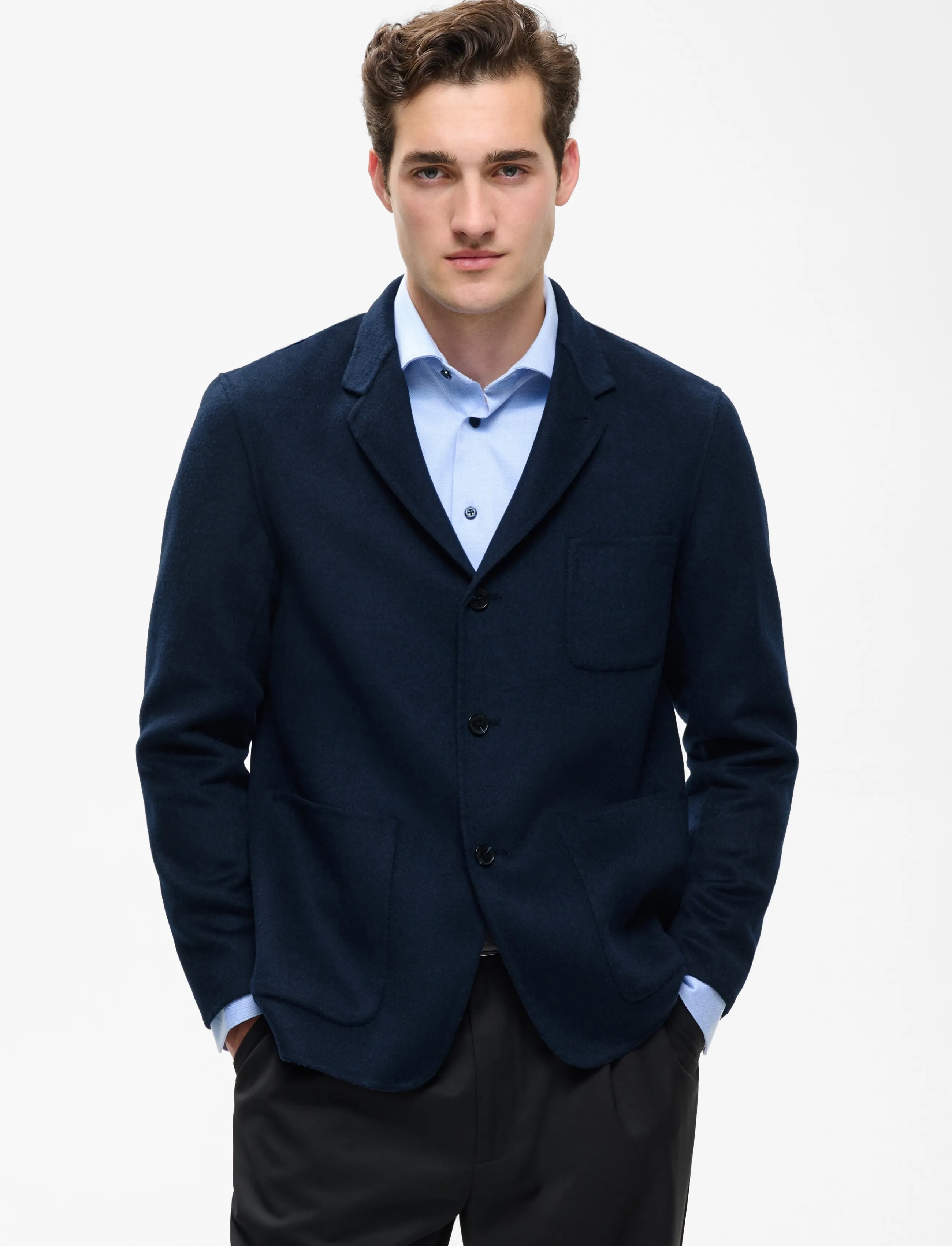 Matinique MAcolt Casual 3 - Einreiher - DARK NAVY MELANGE / navy