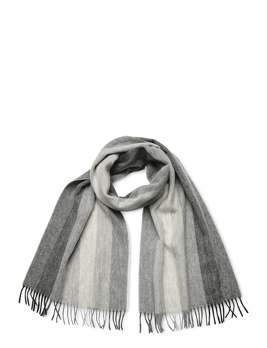 Matinique - MAstripe Scarf - halstørklæder - dark grey melange - 0