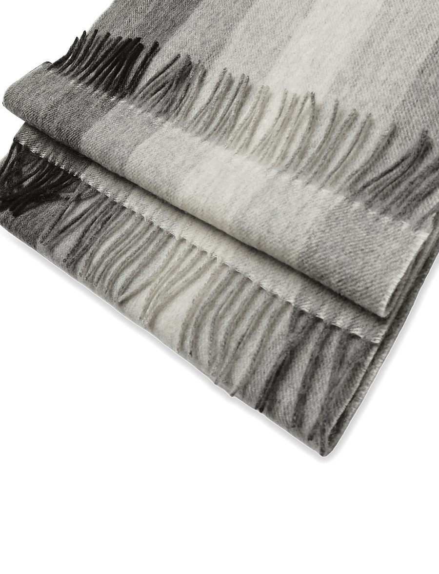 Matinique - MAstripe Scarf - halstørklæder - dark grey melange - 2