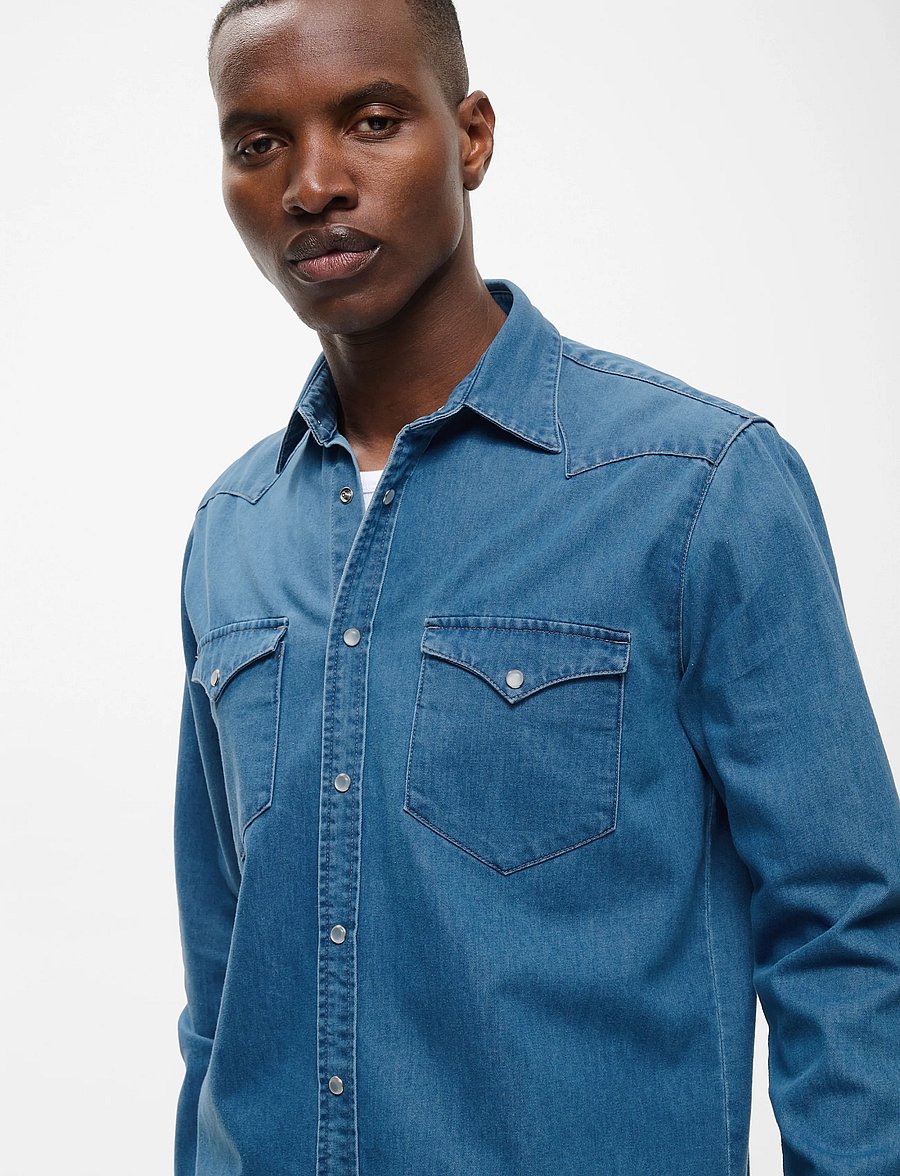 Matinique - MAwestie Heritage - teksasärgid - medium washed denim - 5