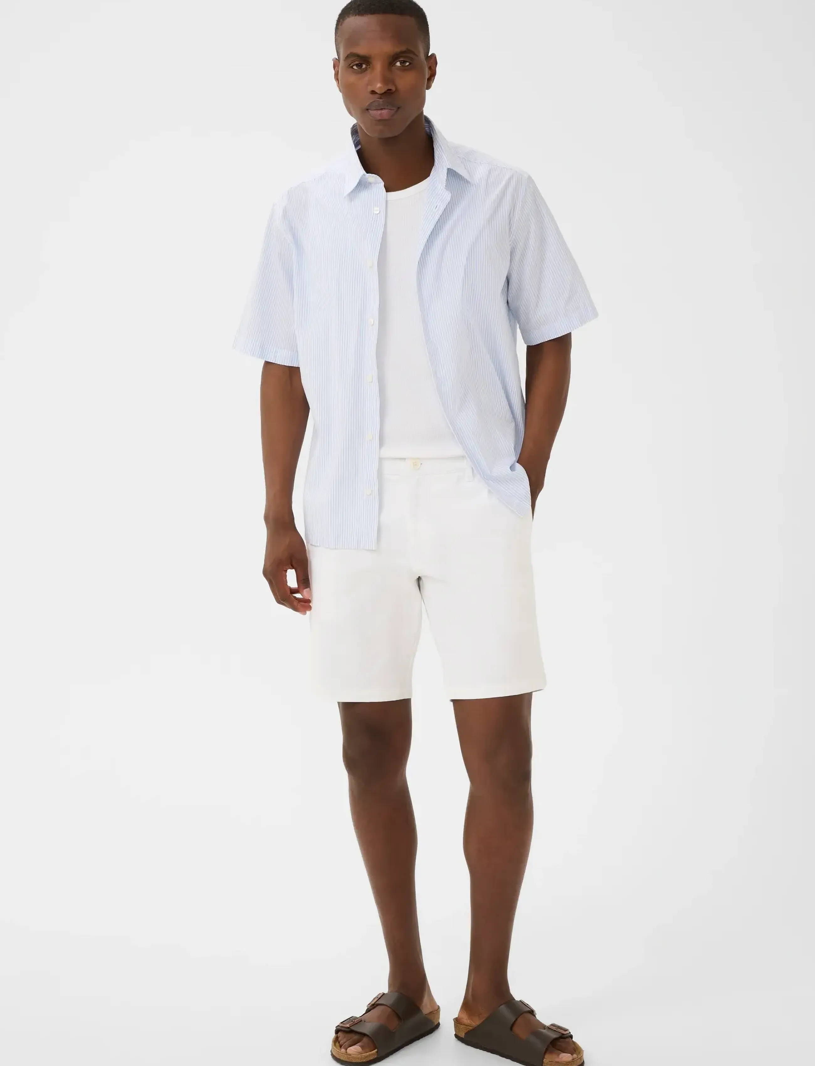 Matinique - MAThomas Shorts - lühikesed vabaajapüksid - white - 2