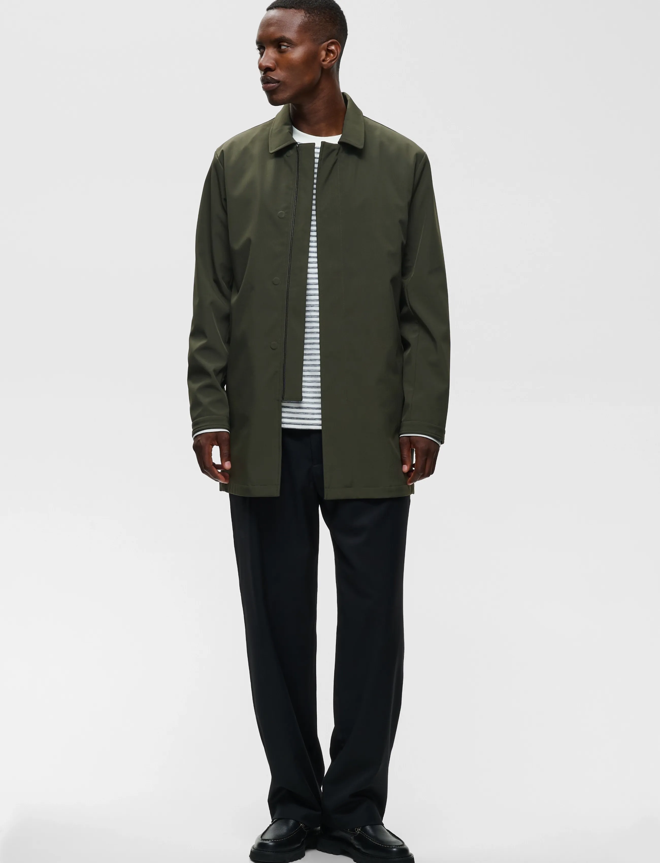 Matinique - MAshift - kerged mantlid - dark olive - 2