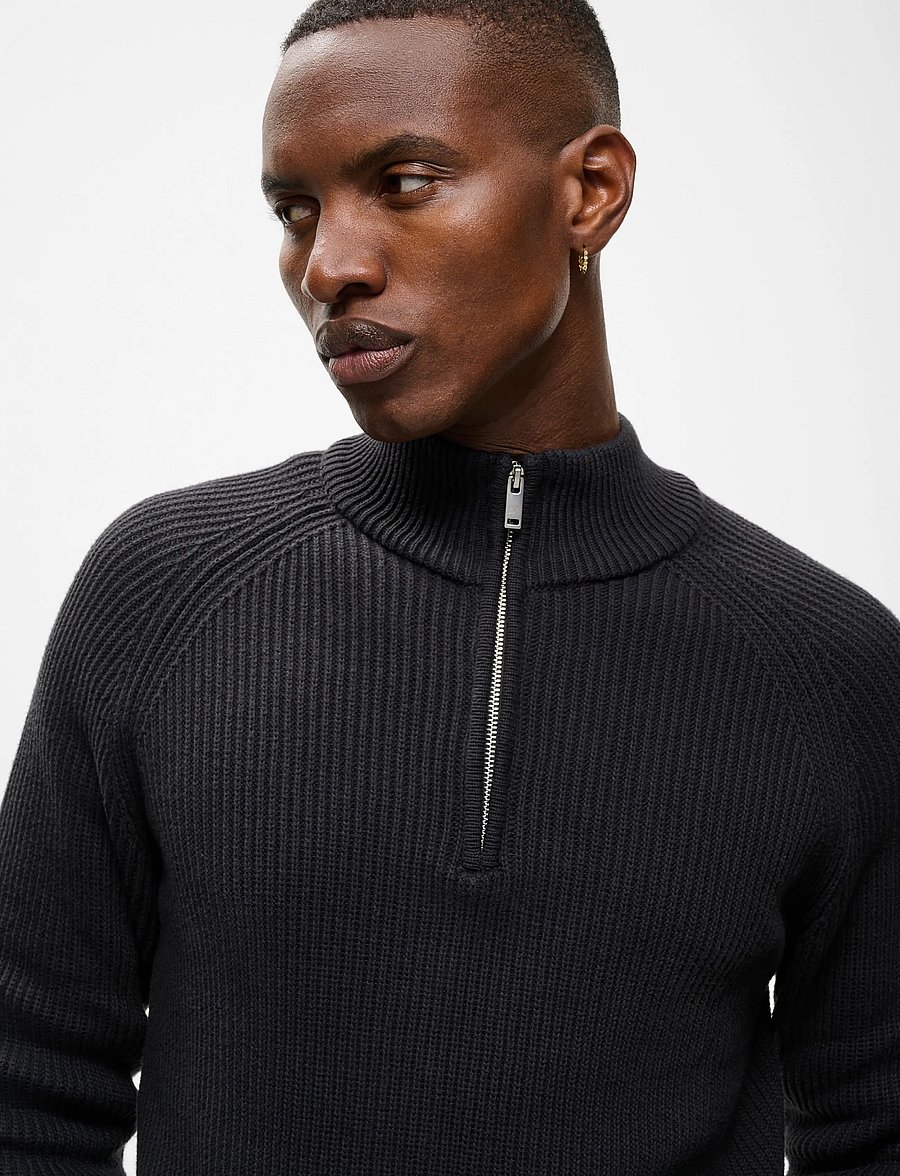 Matinique - MAhellson Z - poolpika lukuga džemprid - black - 5