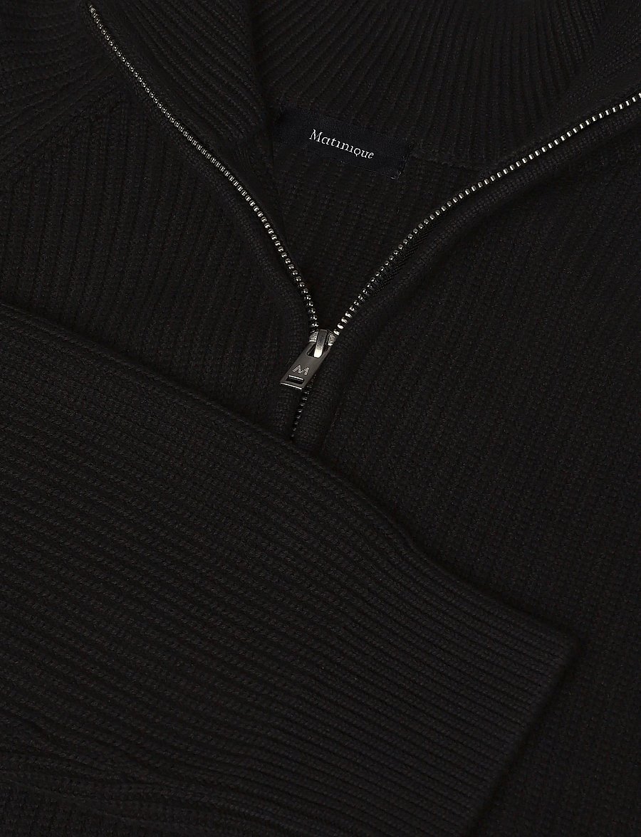 Matinique - MAhellson Z - half zip-tröjor - black - 3