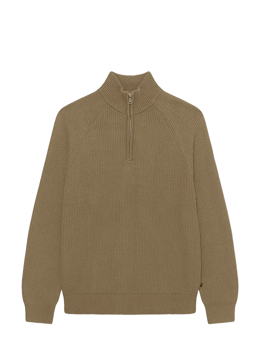 Matinique - MAhellson Z - pullover mit halbem reißverschluss - caribou - 1
