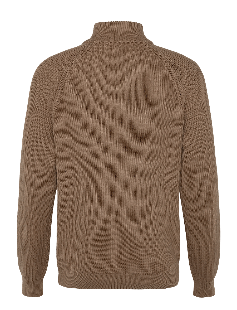 Matinique - MAhellson Z - half zip jumpers - caribou - 2