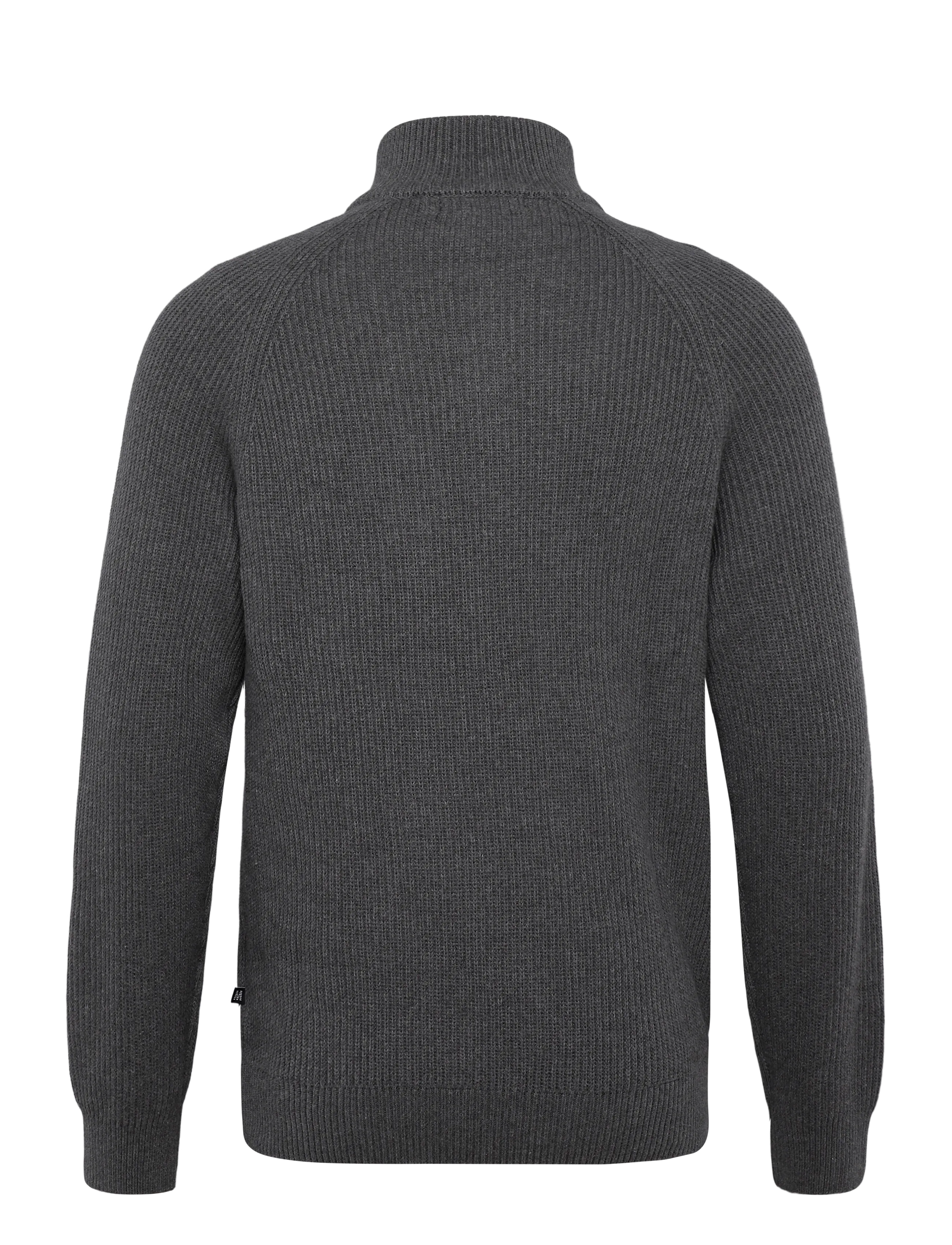 Matinique - MAhellson Z - pullover mit halbem reißverschluss - medium grey melange - 2