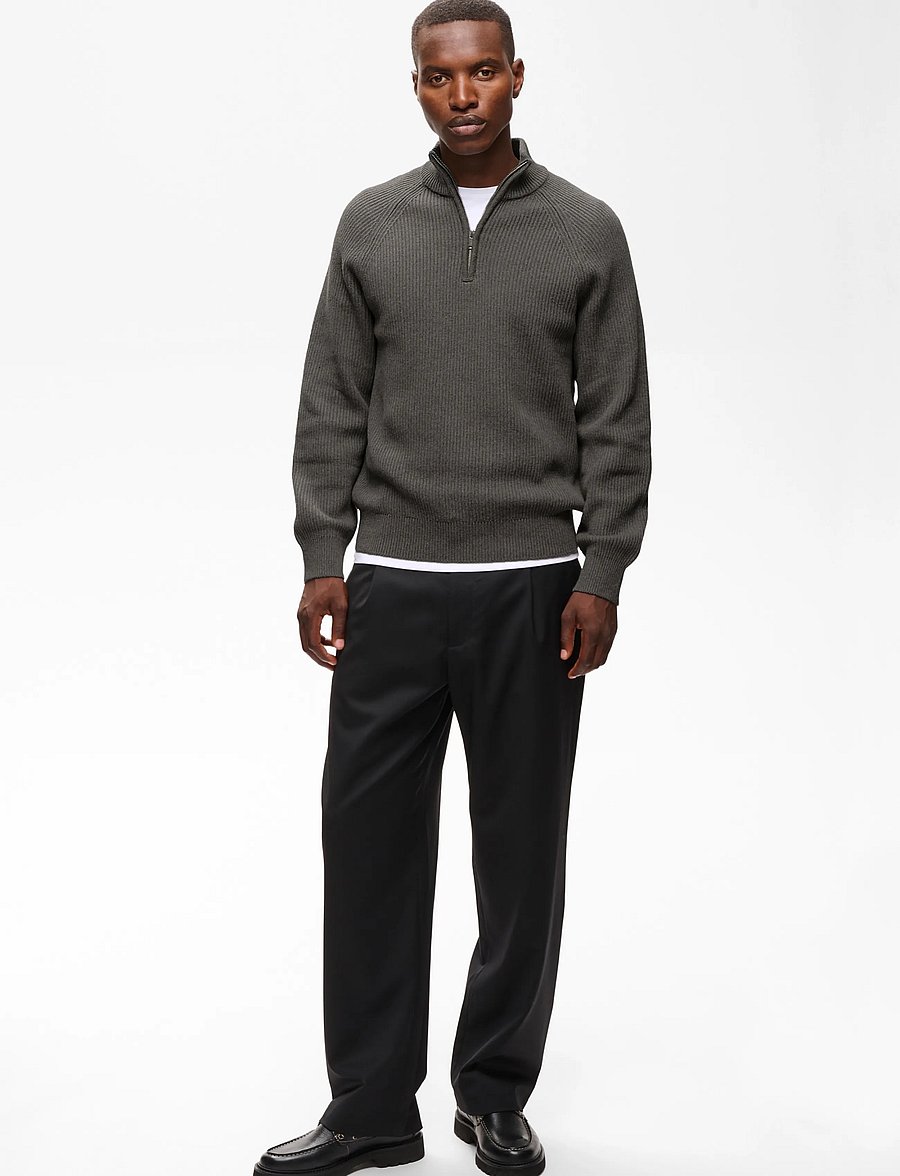 Matinique - MAhellson Z - pullover mit halbem reißverschluss - medium grey melange - 3