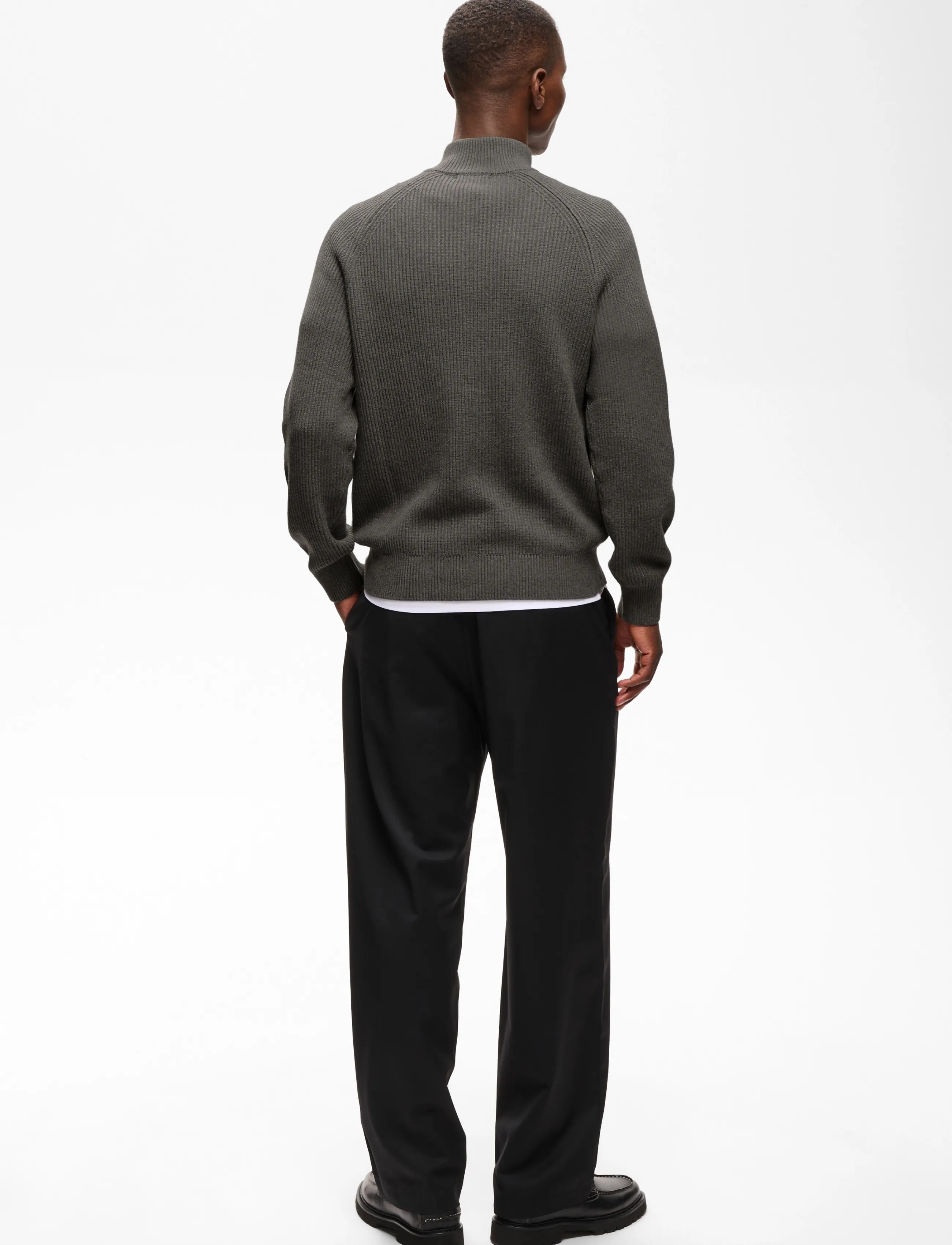 Matinique - MAhellson Z - pullover mit halbem reißverschluss - medium grey melange - 4