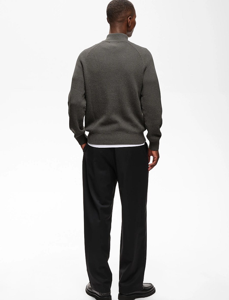 Matinique - MAhellson Z - pullover mit halbem reißverschluss - medium grey melange - 4