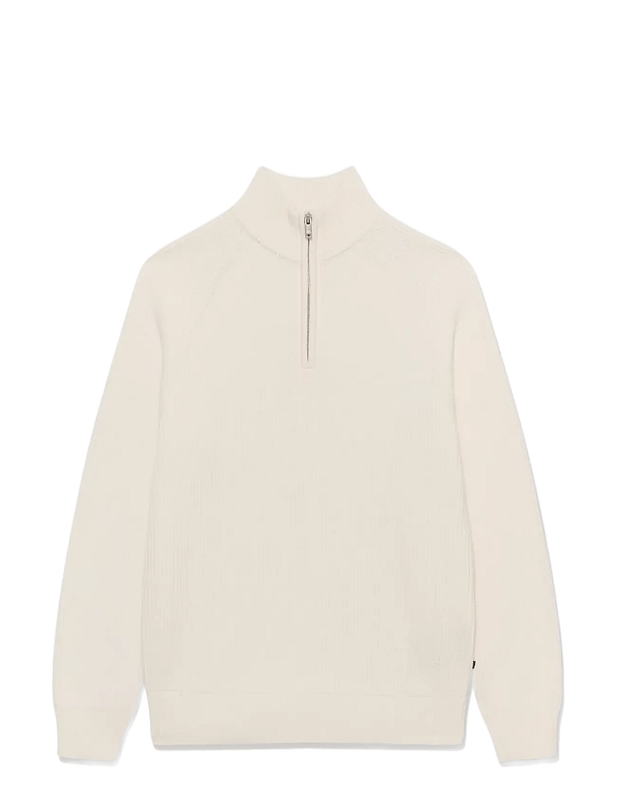 Matinique - MAhellson Z - pullover mit halbem reißverschluss - off white - 1