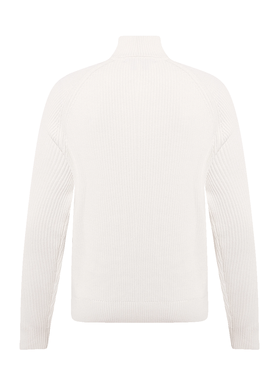 Matinique - MAhellson Z - half zip jumpers - off white - 2