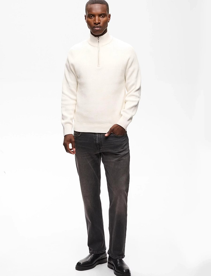 Matinique - MAhellson Z - pullover mit halbem reißverschluss - off white - 0
