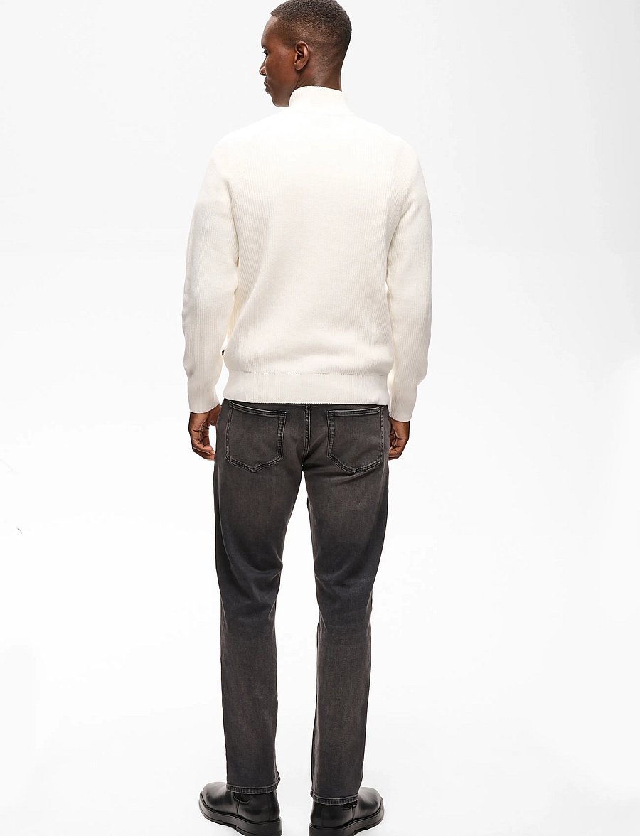 Matinique - MAhellson Z - halfzip strik - off white - 4