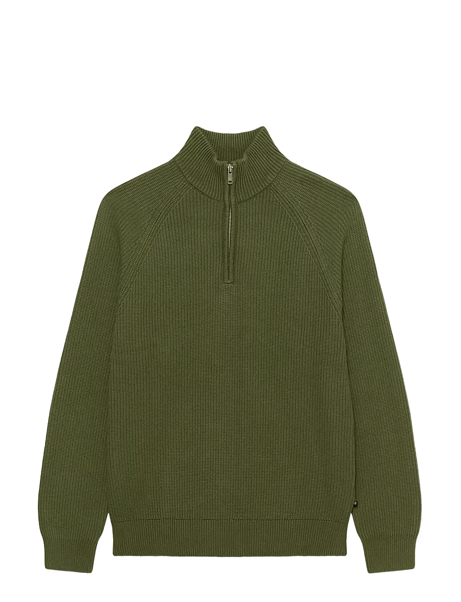 Matinique - MAhellson Z - pullover mit halbem reißverschluss - olive night - 1