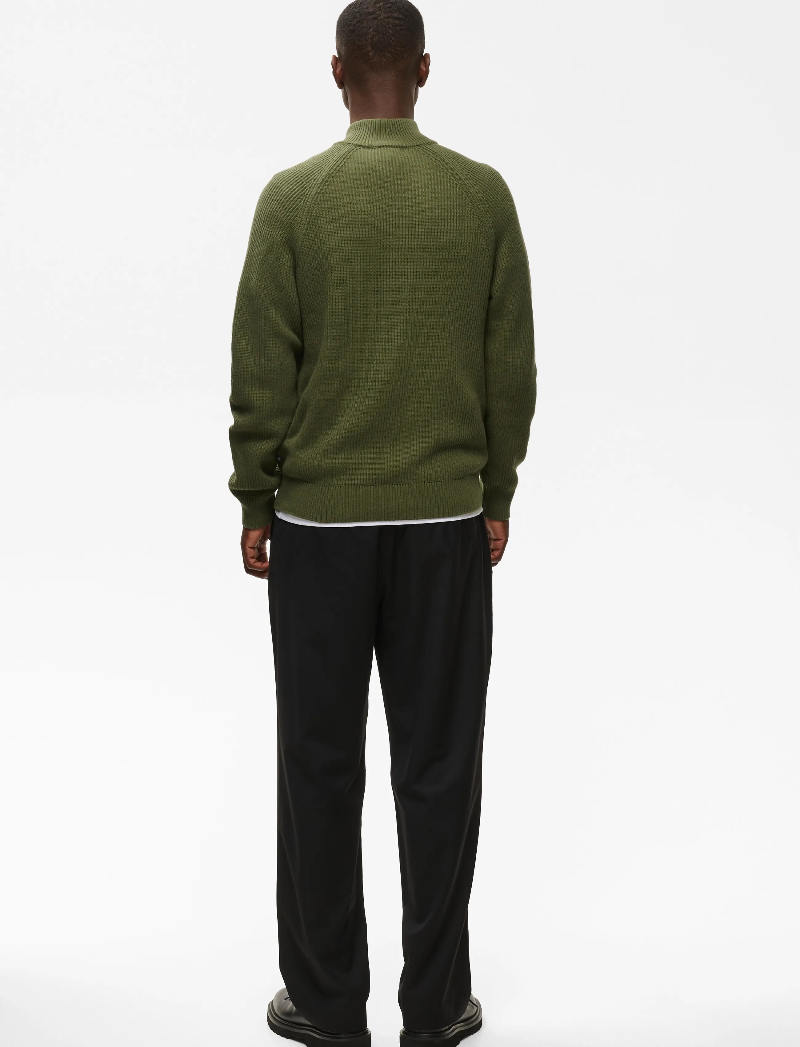 Matinique - MAhellson Z - halfzip strik - olive night - 4