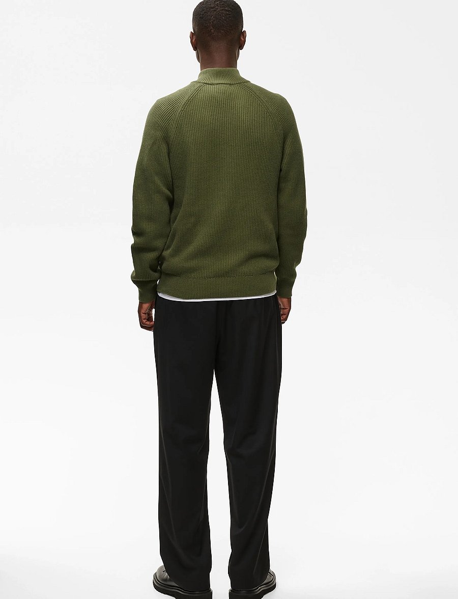 Matinique - MAhellson Z - halfzip strik - olive night - 4