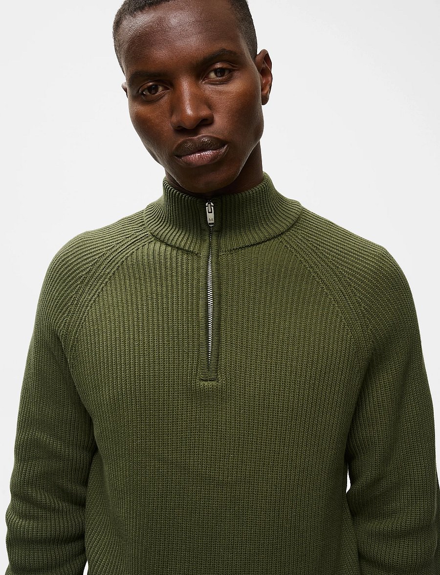 Matinique - MAhellson Z - halfzip strik - olive night - 5