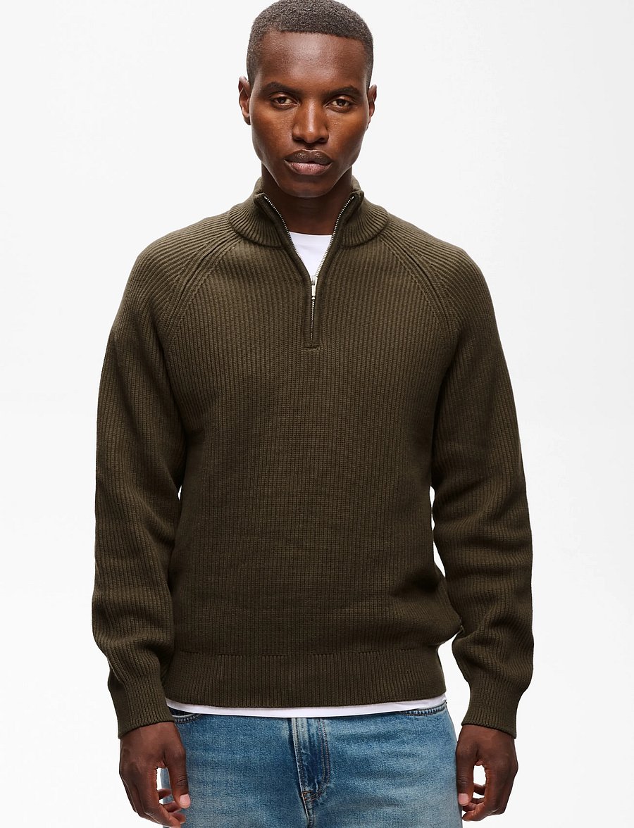 Matinique - MAhellson Z - pullover mit halbem reißverschluss - turkish coffee - 0