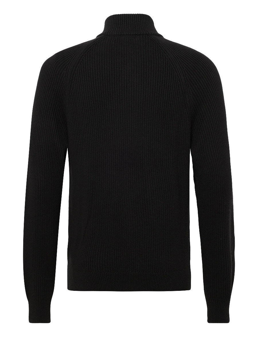 Matinique - MAhellson C - pullover mit durchgehendem reißverschluss - black - 1