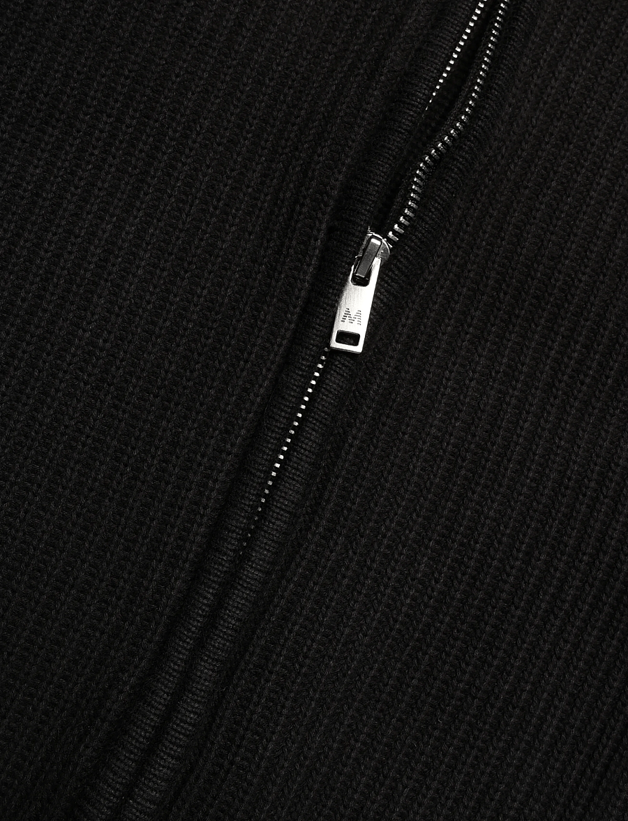 Matinique - MAhellson C - pullover mit durchgehendem reißverschluss - black - 3