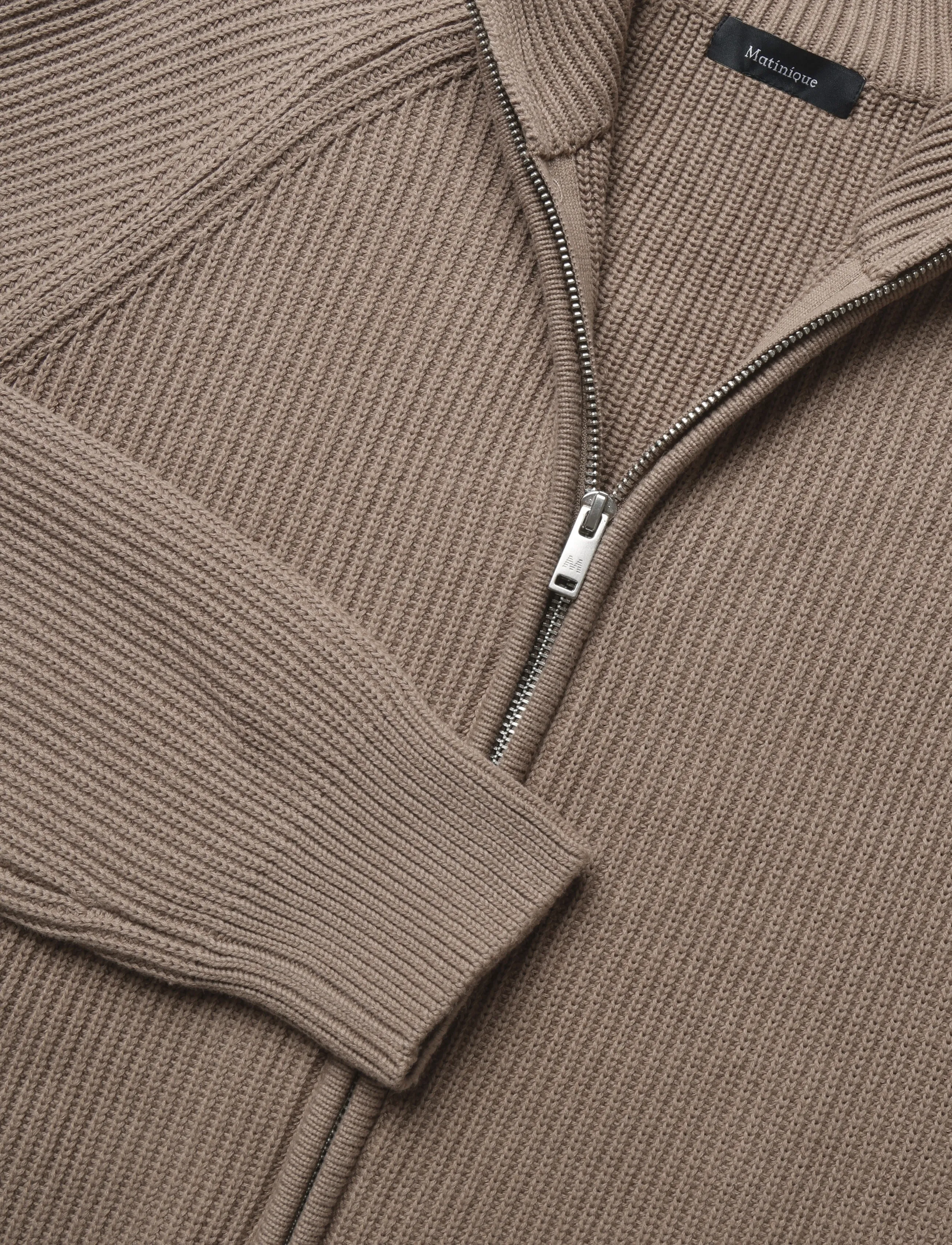 Matinique - MAhellson C - full zip tröjor - caribou - 2