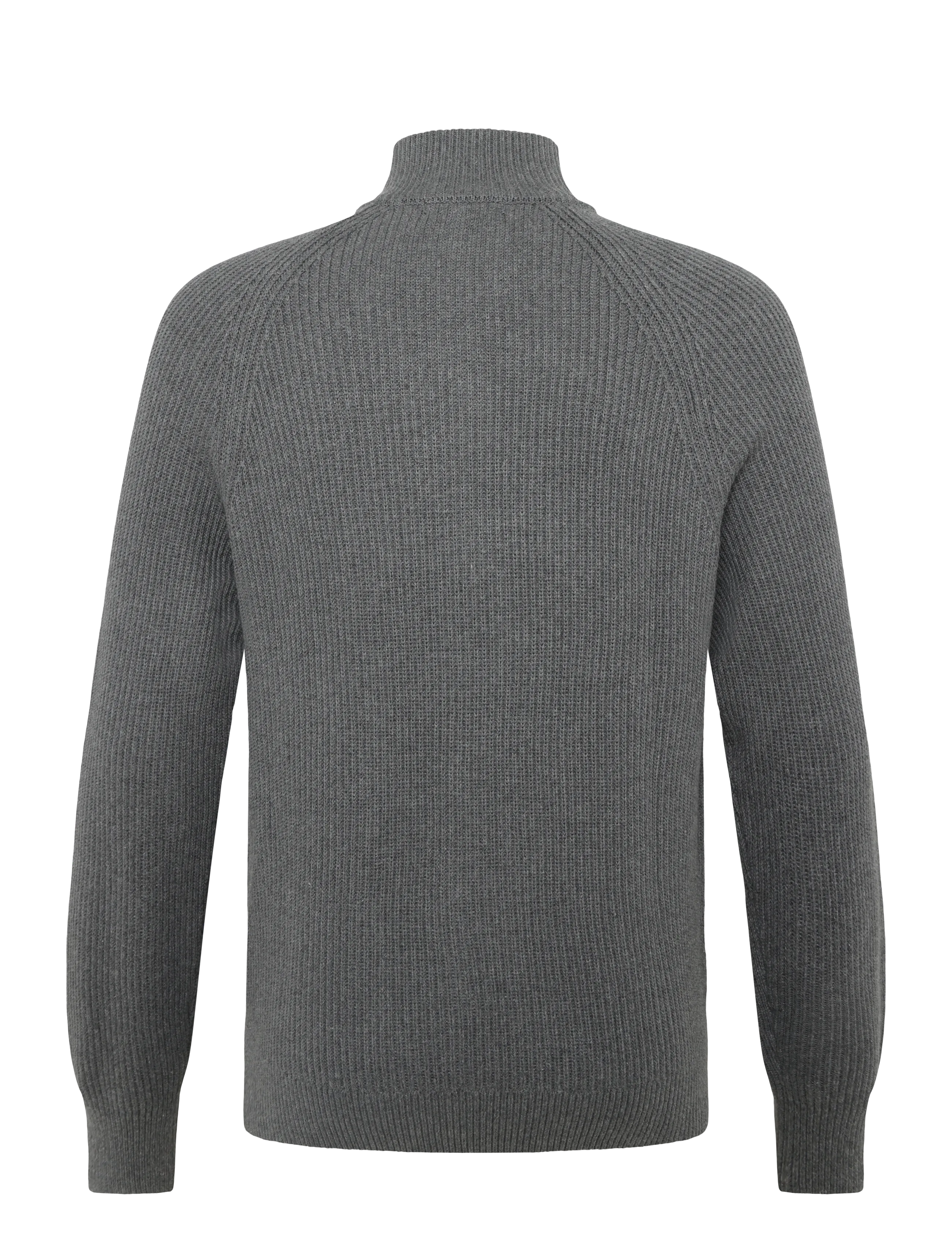 Matinique - MAhellson C - fullzip strik - medium grey melange - 1