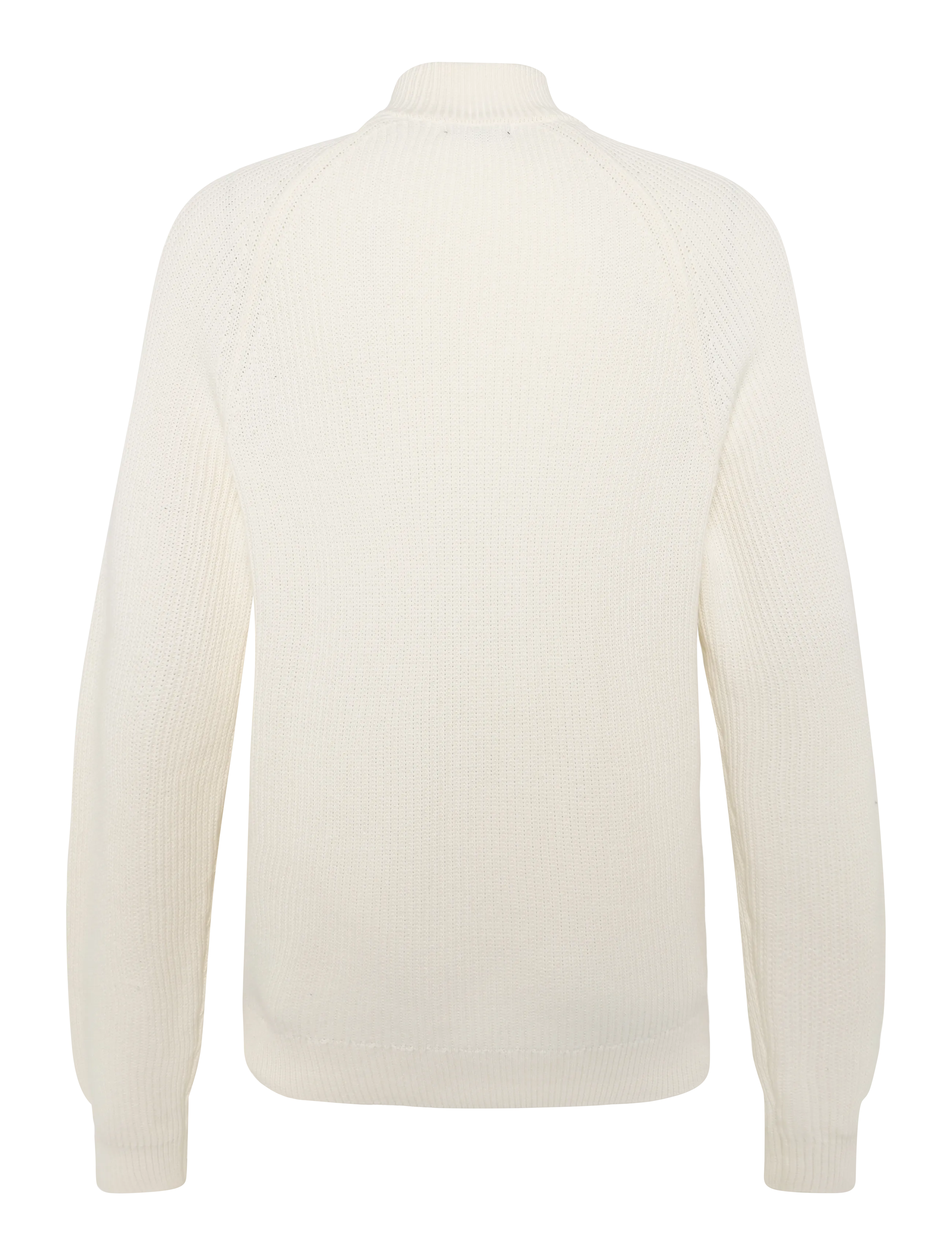Matinique - MAhellson C - pullover mit durchgehendem reißverschluss - off white - 1