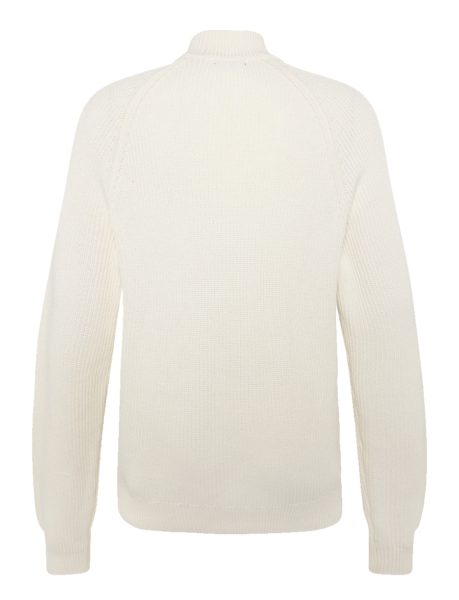 Matinique - MAhellson C - pullover mit durchgehendem reißverschluss - off white - 1