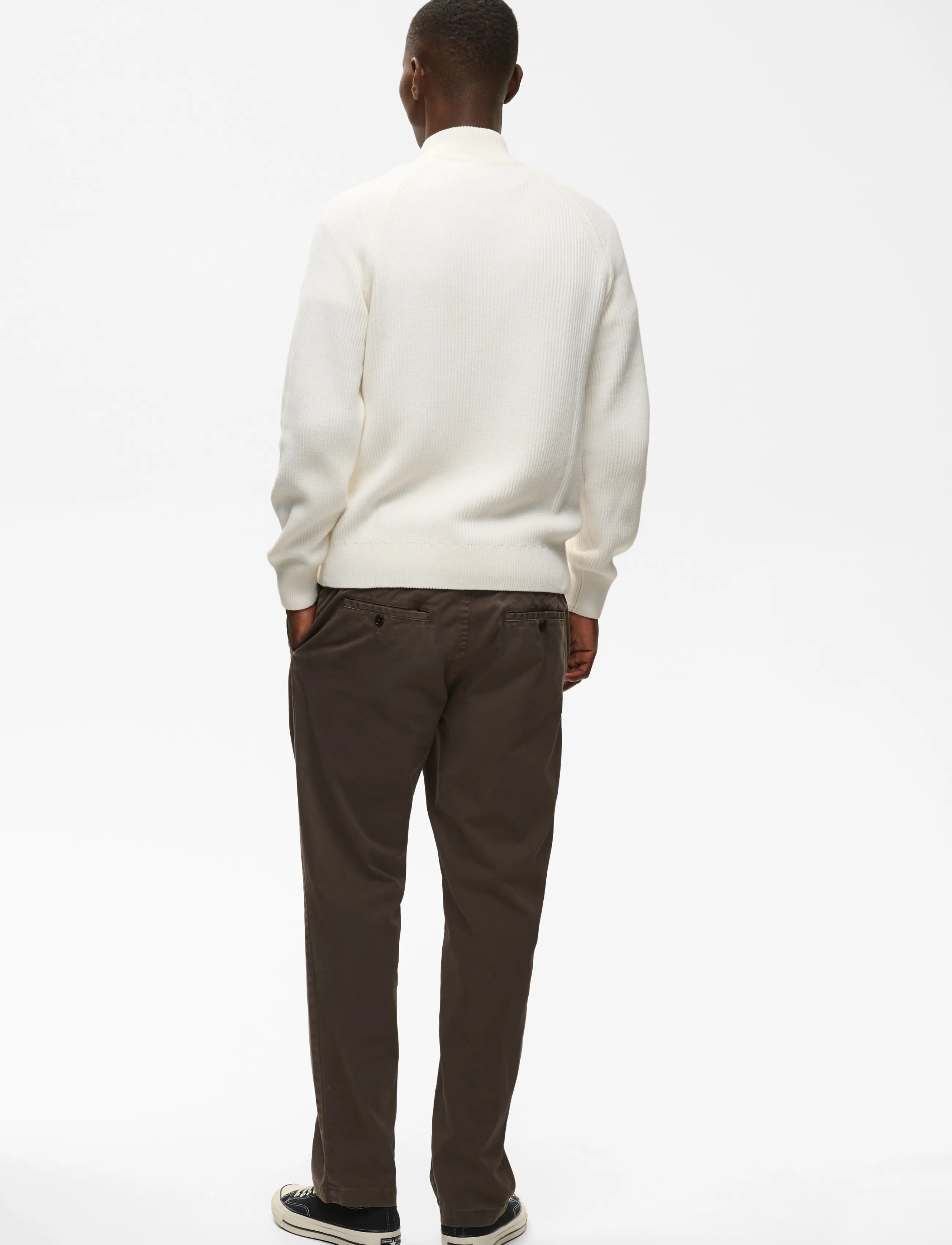 Matinique - MAhellson C - fullzip strik - off white - 4