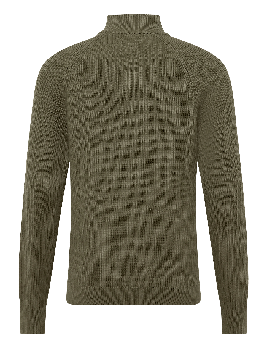 Matinique - MAhellson C - pullover mit durchgehendem reißverschluss - olive night - 1