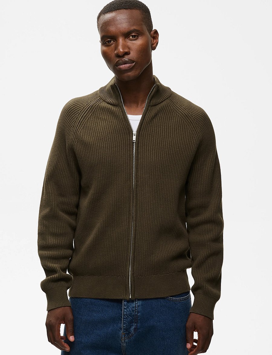 Matinique - MAhellson C - fullzip strik - turkish coffee - 0