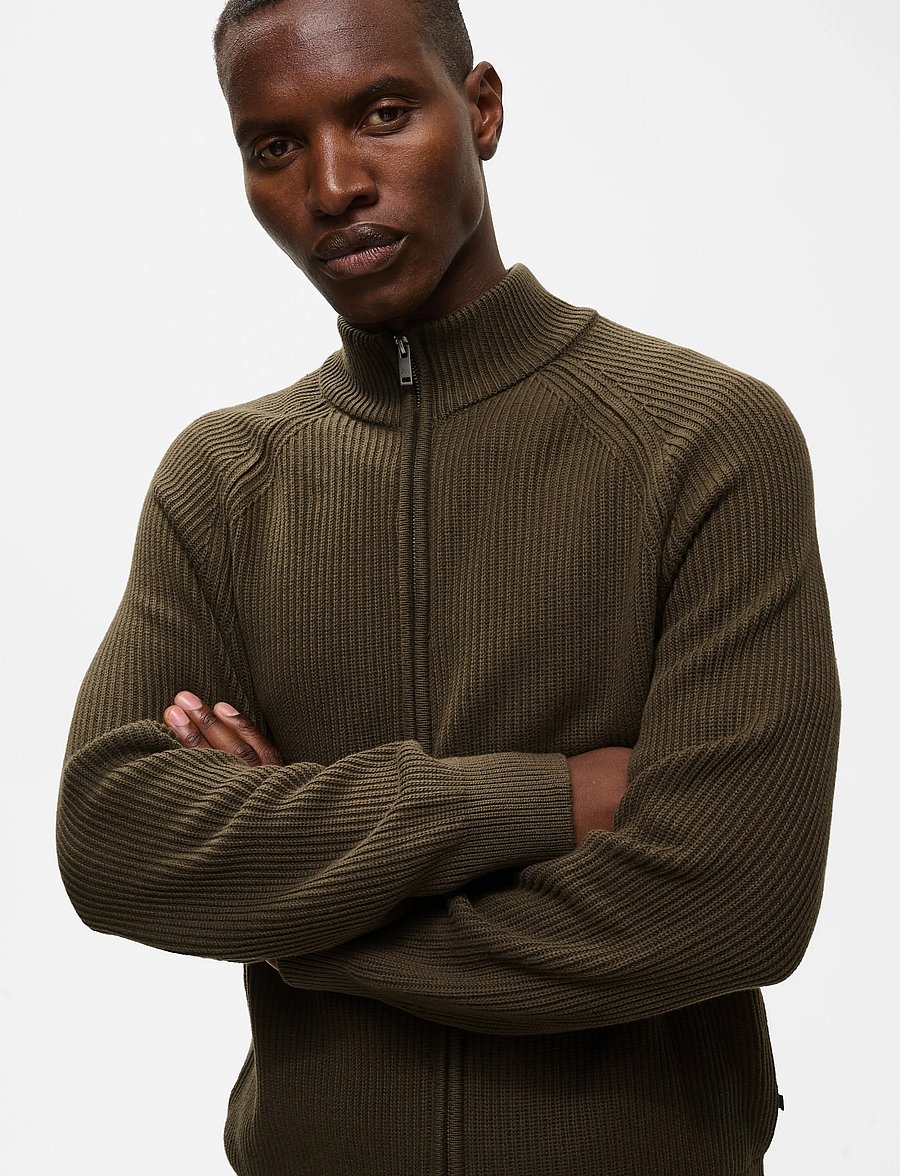 Matinique - MAhellson C - fullzip strik - turkish coffee - 5