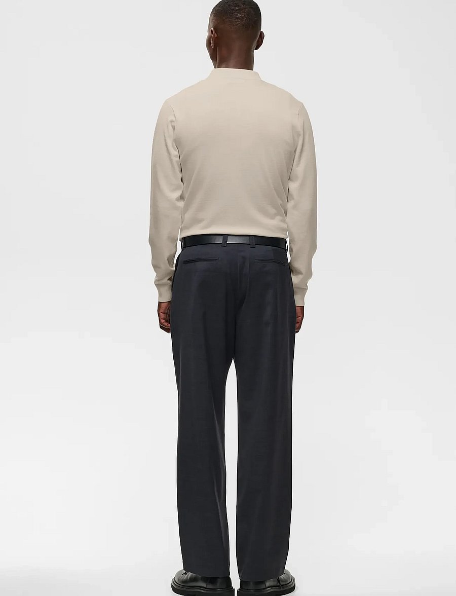 Matinique - MAkerone N - langärmelige strick-polohemden - off white melange - 3
