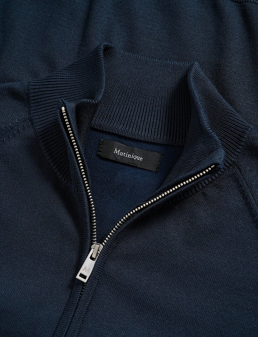 Matinique - MAkerome Z - pullover mit halbem reißverschluss - dark navy - 5