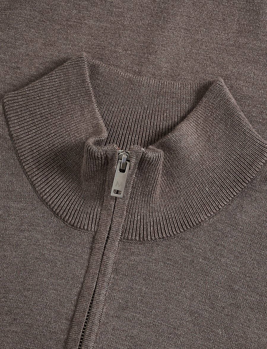 Matinique - MAkerome Z - pullover mit halbem reißverschluss - mink melange - 5