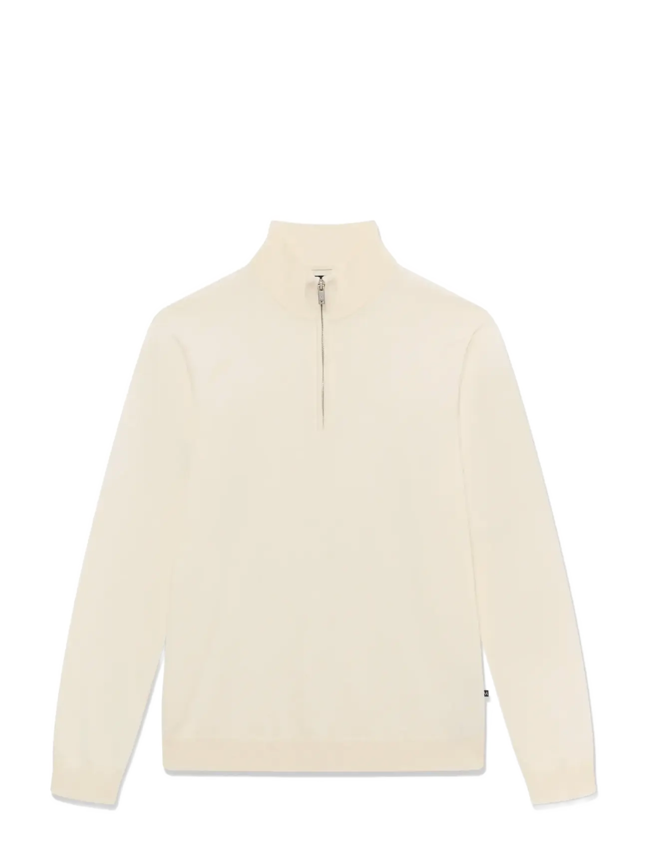 Matinique MAkerome Z - Pullover mit halbem Reißverschluss - OFF WHITE MELANGE / cream