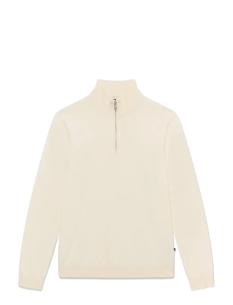 Matinique - MAkerome Z - pullover mit halbem reißverschluss - off white melange - 1