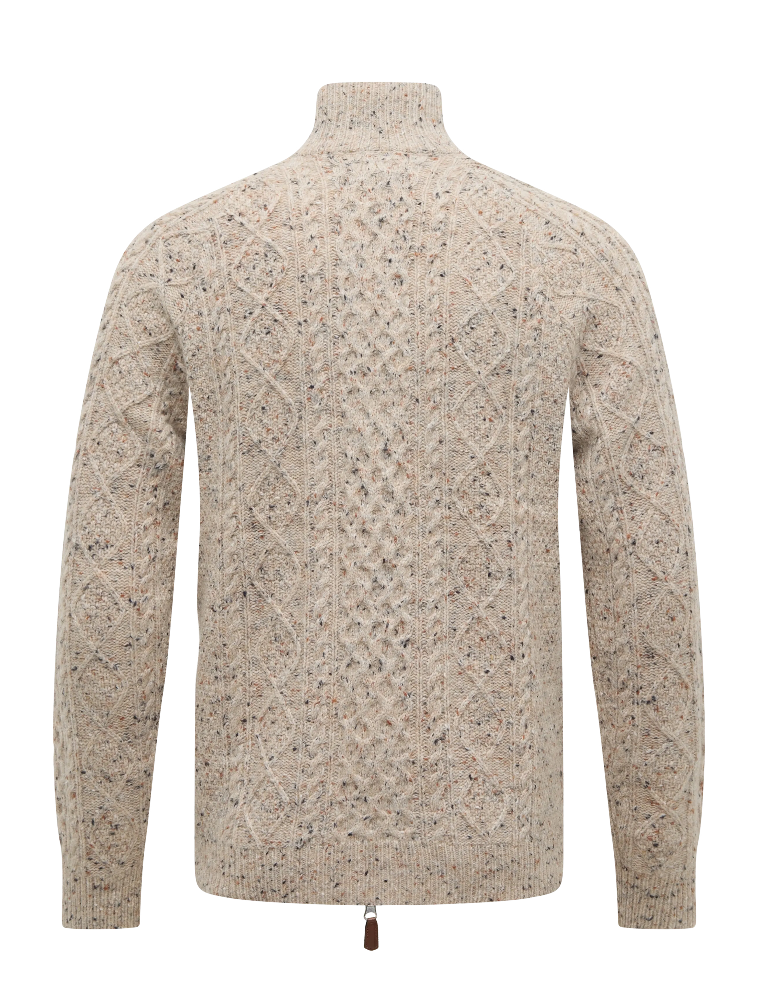 Matinique - MAblimey Z Heritage - pullover mit durchgehendem reißverschluss - eggnog - 2